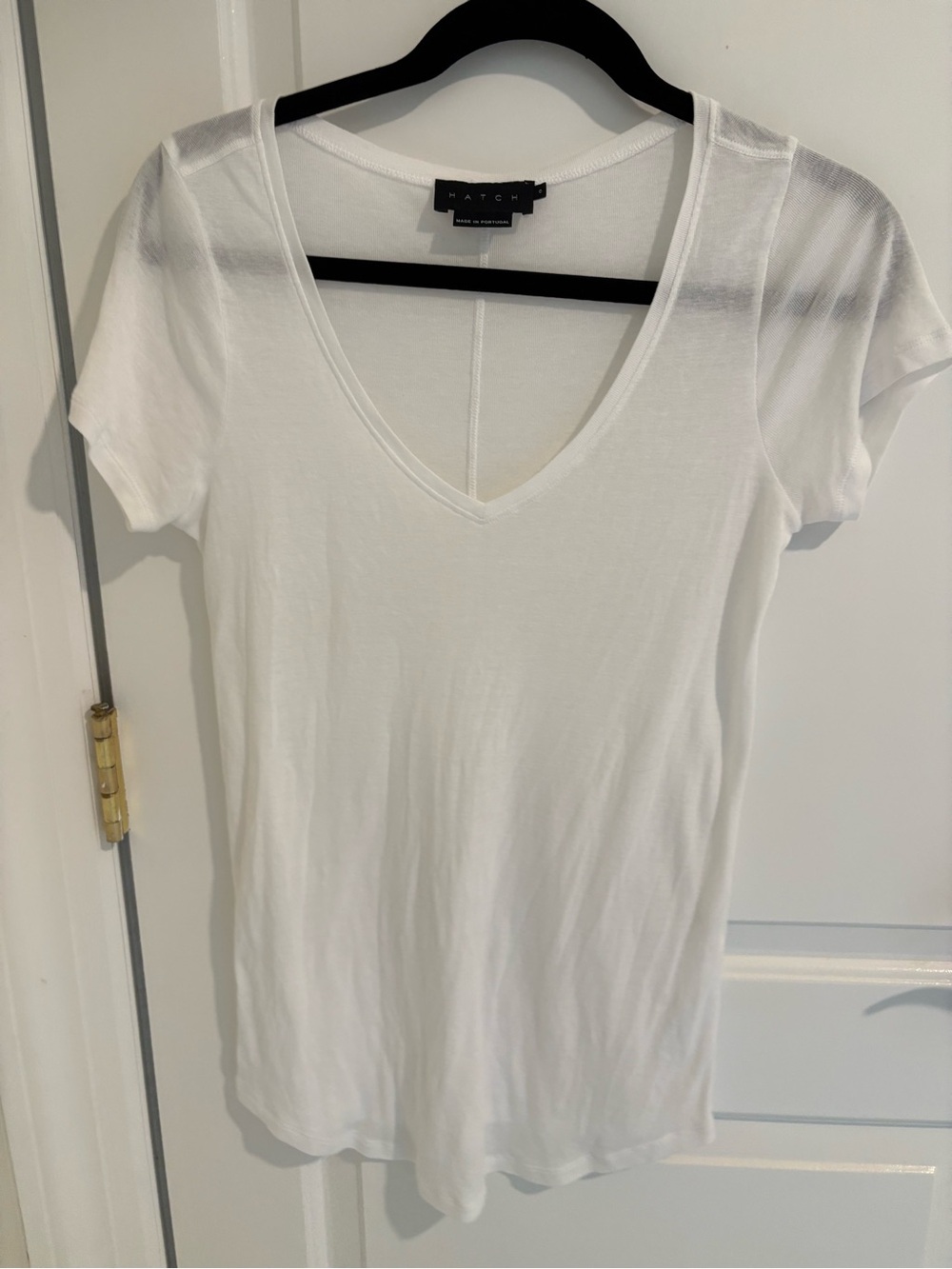 HATCH white Knit short sleeve Top size Xs/s 0/2 maternity